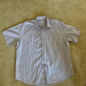 Peter Millar Men's Purple Checkered Button-Down Shirt